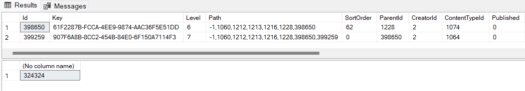 SQL query causing performance issues in Umbraco CMS due to incorrect record count