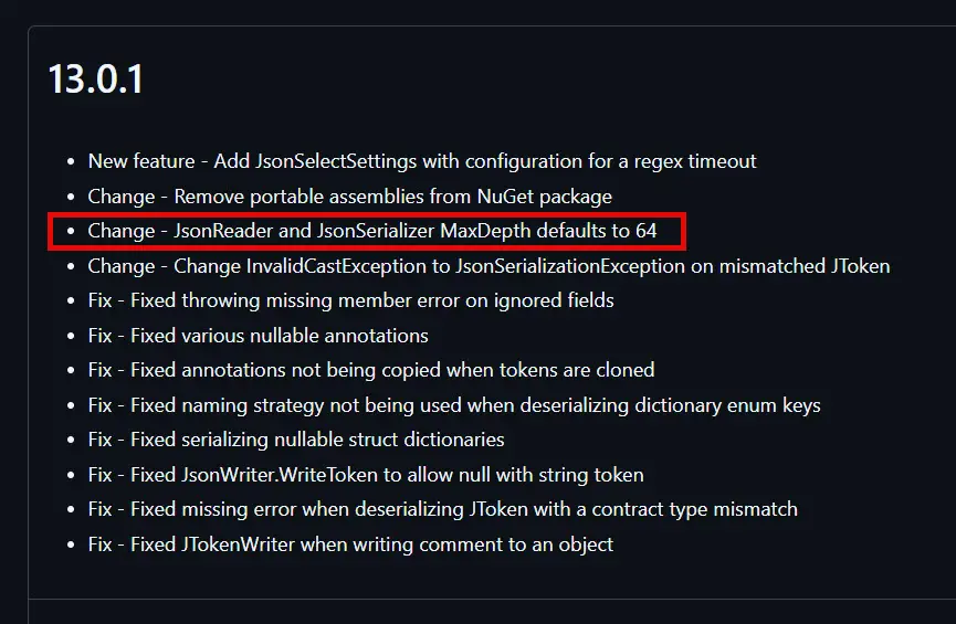 Fixing The reader's MaxDepth of 64 has been exceeded in Umbraco