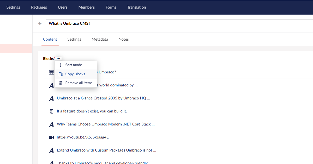Copy Blocks in Block Grid property editor