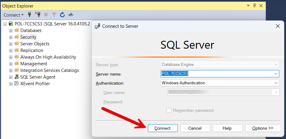 Creating a SQL Server login for an existing domain user in SSMS