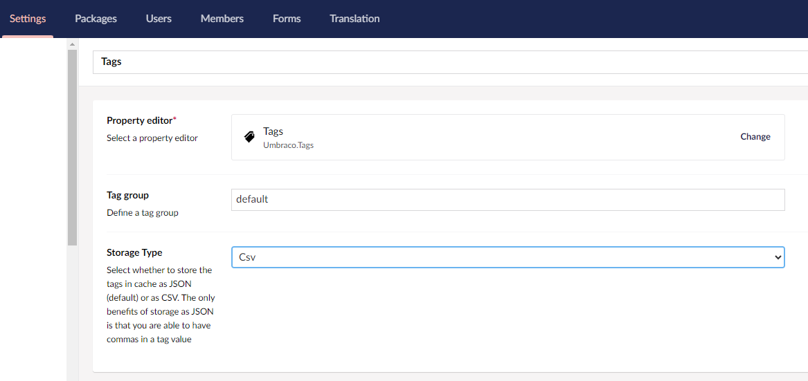 Handling Umbraco tags with a new String Split Option available in .NET